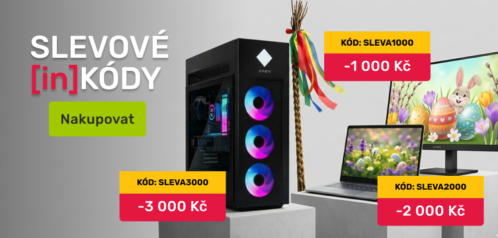 Velikonoční slevy na notebooky, počítače a monitory