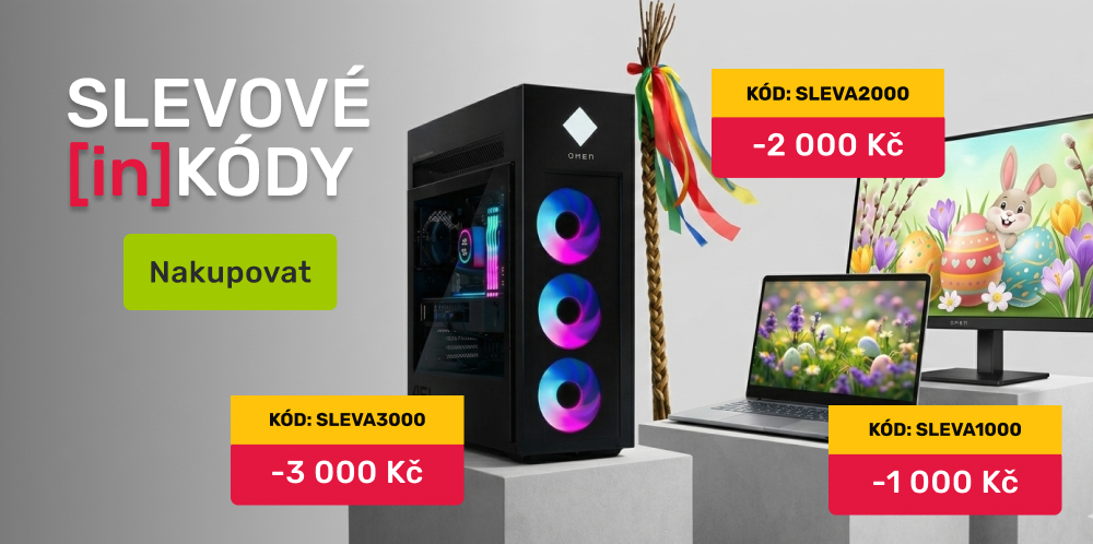 Velikonoce - sleva předváděcí notebooky, PC a LCD