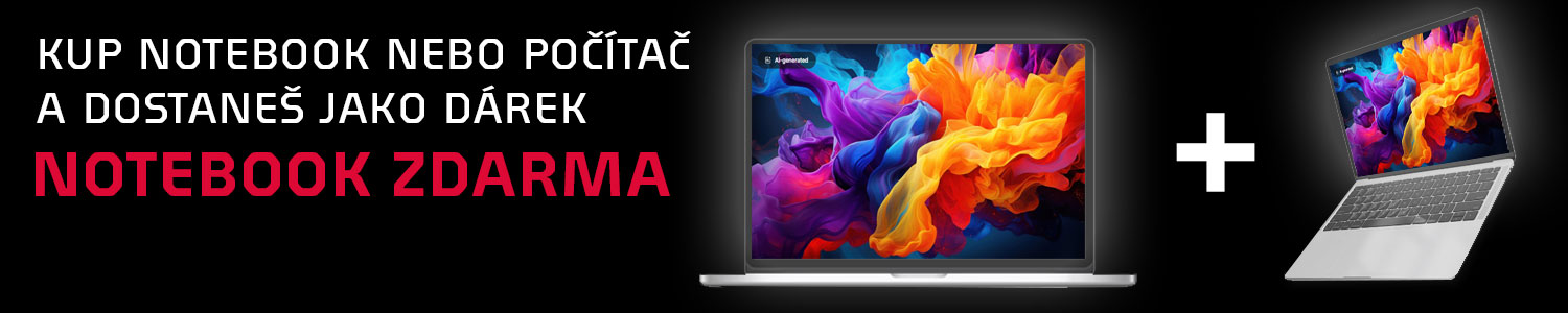 Notebook akce 1+1 zdarma