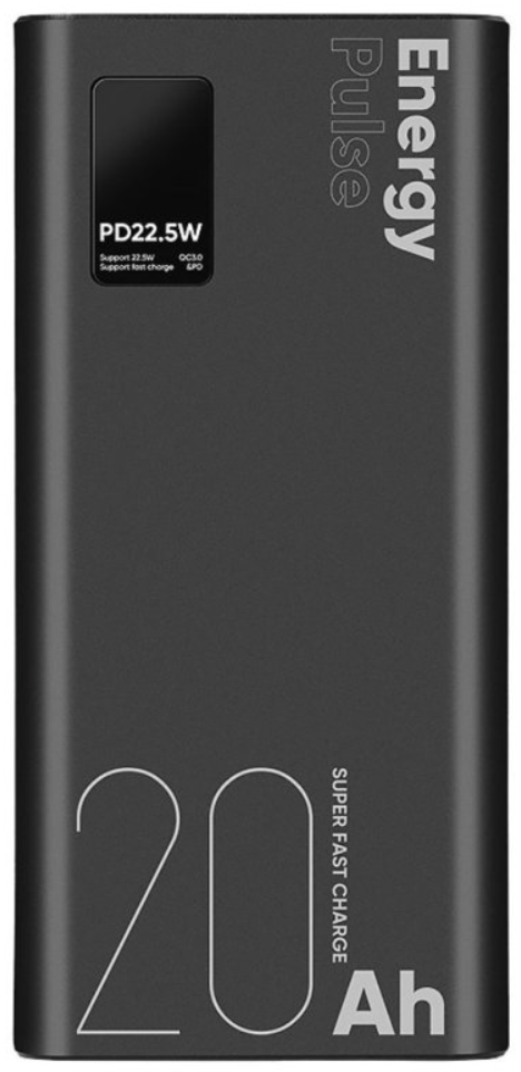 OBAL:ME EnergyPulse 20 000 mAh powerbanka černá
