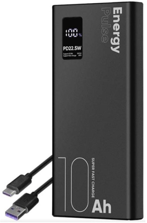 Digitální displej powerbanky OBAL:ME EnergyPulse 10 000 mAh