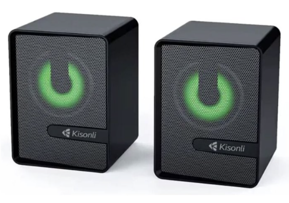 Kisonli L-4040 reproduktory AUX 2x3W – černé