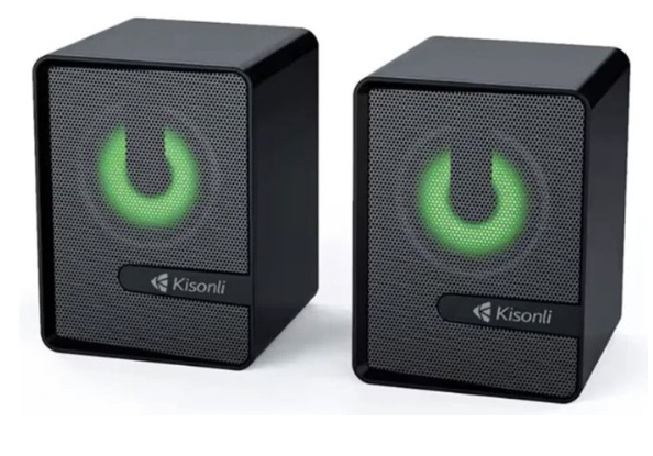 Kisonli L-4040 reproduktory AUX 2x3W – černé