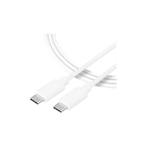 Kabel z USB-C na USB-C - 1m - bílý