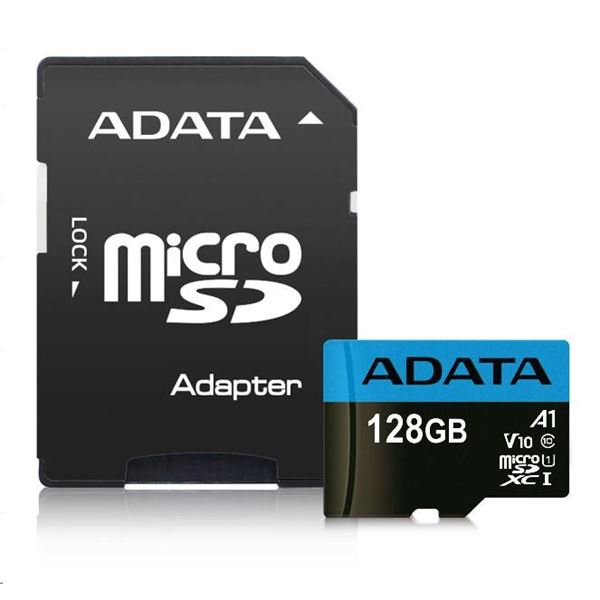 ADATA MicroSDXC karta 128GB + SD adaptér