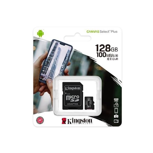 Kingston 128GB MicroSDXC Plus + SD adaptér