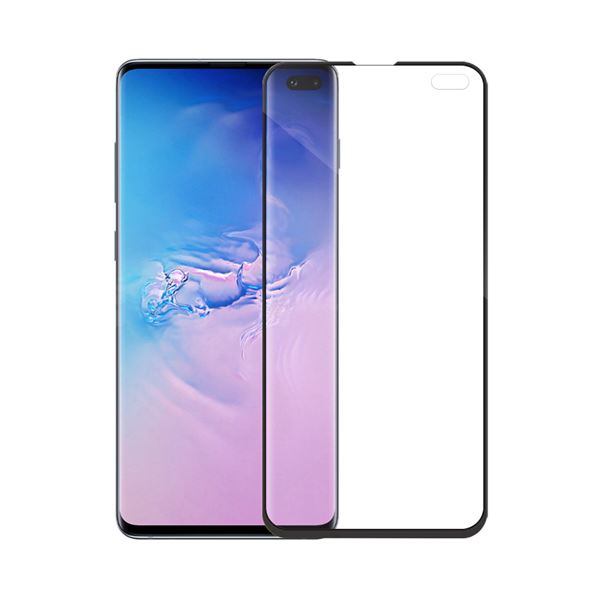 Full 5D přední ochranné sklo pro Samsung Galaxy S10 Plus- černé