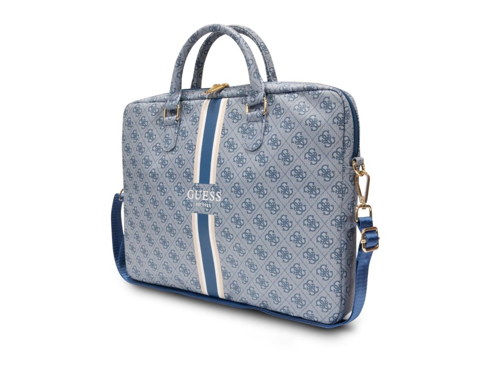 Guess PU 4G Printed Stripes Computer Bag 15 16