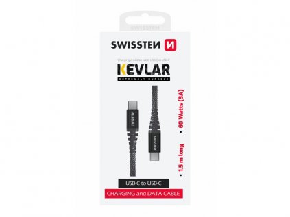 _Datový Kabel Swissten Kevlar USB-C - USB-C 1,5 M Antracit.jpg