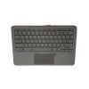 HP Chromebook 11 G6 EE palmrest s klávesnicí, touchpadem a zadním krytem – šedá