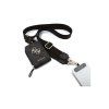 Guess crossbody popruh PU 4G Metal Logo s peněženkou – černá
