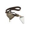 Guess crossbody popruh PU 4G Metal Logo s peněženkou – hnědá
