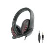 Drátový headset P30 s mikrofonem - černý