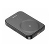Swissten Powerbanka PD 20W 5000 mAh, MagSafe s integrovanými kabely USB-C a Lightning - černá