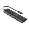 Swissten USB-C Hub 7-in-1, černá