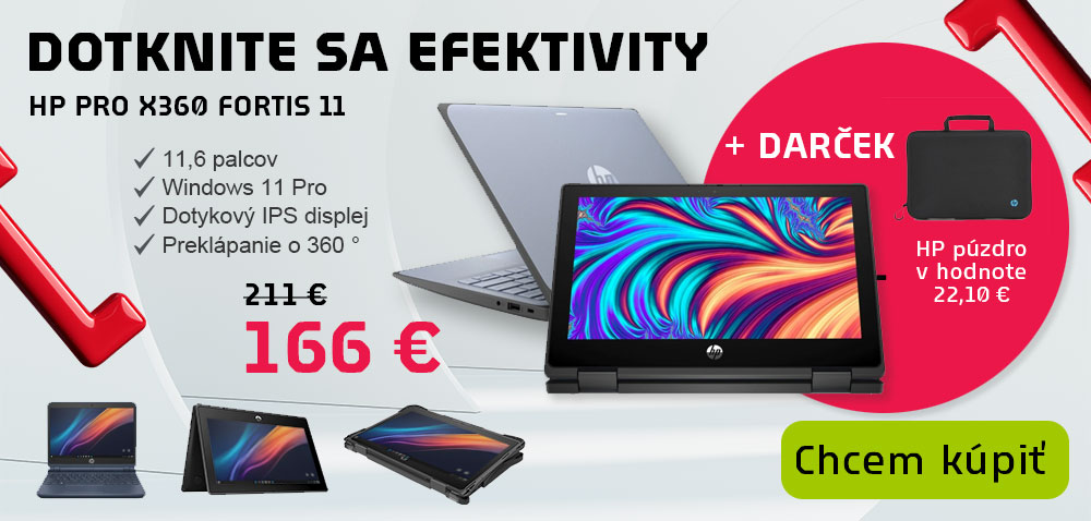 HP Pro x360 s darčekom zadarmo