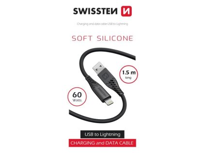 _Datový Kabel Swissten Soft Silicone USB - Lightning 1,5 M 60W Černý.jpg