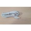 Kábel USB na micro USB 3m, biela