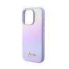 Guess PU Leather Iridescent Metal Script Zadní Kryt pro iPhone 15 Purple (2).jpg