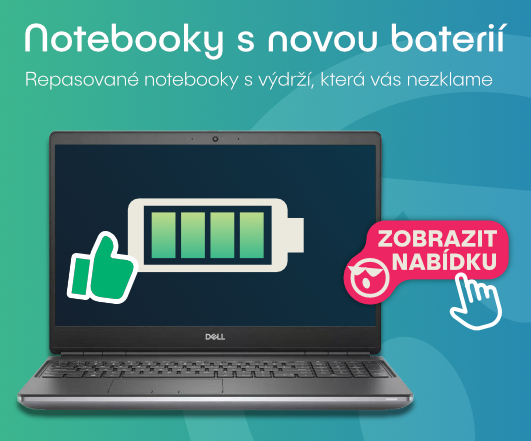 Repasované notebooky s novou baterií