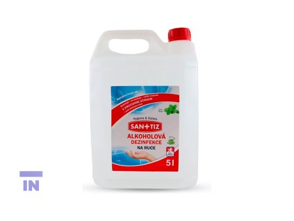 Alkoholová tekutá dezinfekce Sanitiz na povrchy a ruce, 5 litrů
