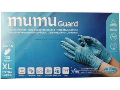 Nitrilové rukavice MUMU GUARD XL bez pudru