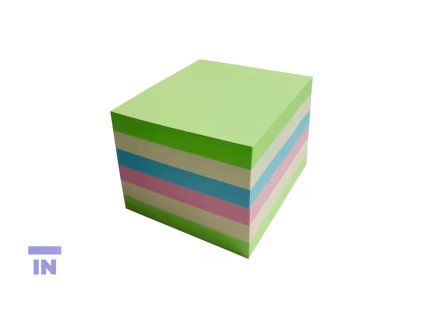 Samolepicí bločky Lyreco, 75 x 75 mm, mix barev, 6 bločků/balení