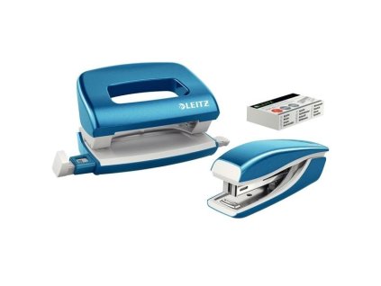 Sada sešívačky s děrovačkou, kov, LEITZ