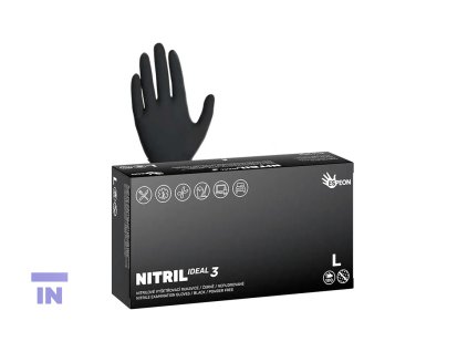 Rukavice nitrilové černé A'100 L