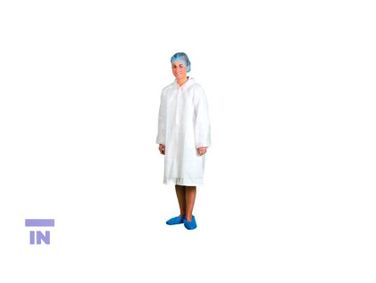 Jednorázový plášť Portwest® D118, velikost L, bilý, 200 kusů