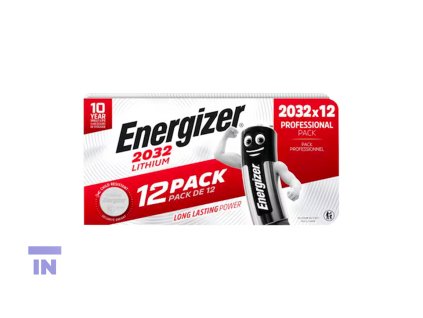 Baterie Energizer, 3V/CR2032, lithiové, 12 kusů v balení
