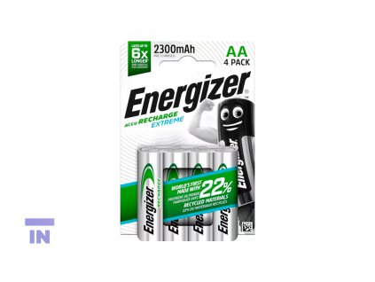 Dobíjecí baterie Energizer Extreme, HR6/AA, 2 300 mAh, 4 ks v balení