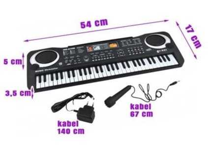Elektronické klávesy - 61 kláves