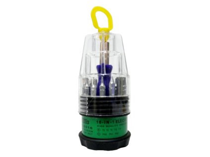 Skrutkovač s bitmi Torx 16 v 1