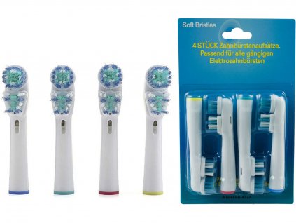 Univerzálne náhradné zubné kefky na ORAL-B Dual Clean 4 ks