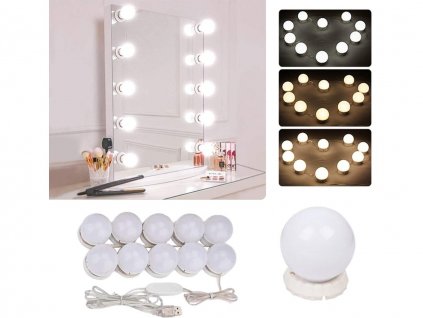12696 led svetla na zrcadlo k toaletnimu stolku 10 ks 1