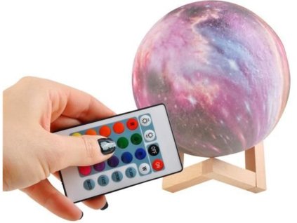 Lampička farebný Mesiac - 15 cm a až 16 farieb