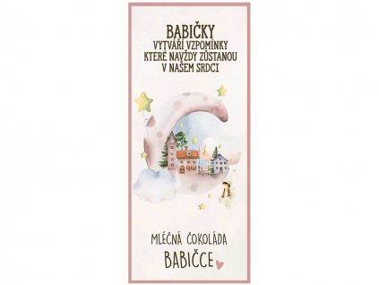 Darčeková mliečna čokoláda - pre babičku 100 g