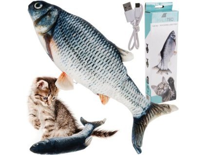 13065 7 skakajici ryba hracka pro kocku na usb 8