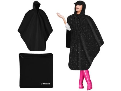 Pršiplášť poncho so šiltom