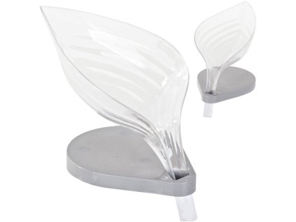 Miska na mýdlo ve tvaru listu (Barva Průhledná)