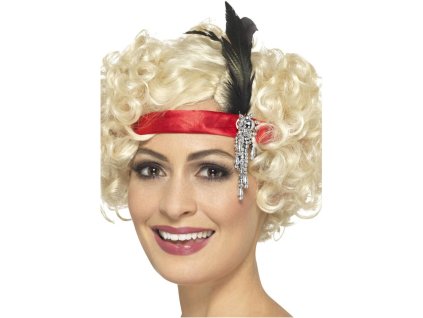 Čelenka charlestone (Barva Červená)