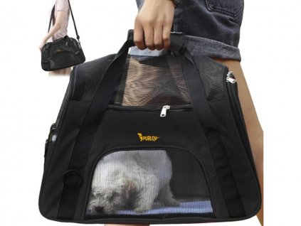 Prepravná taška pre zvieratá - 50x30x25cm - čierna