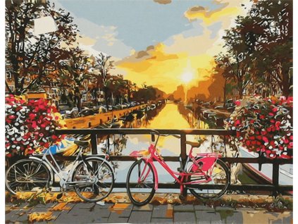 Maľovanie podľa čísel - Romantický most - 50x40 cm