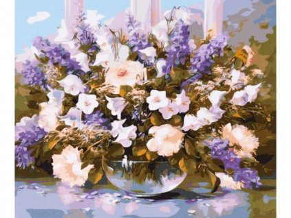 Maľovanie podľa čísel - Kvetiny - 50x40 cm