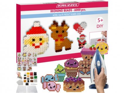 16923 10 zazehlovaci koralky sada 6000 ks sablony 11