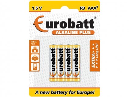 Batérie LR03 Alkaline Plus AAA - LR3-BP4 - 4ks