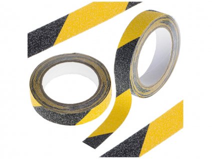 Protišmyková šrafovaná páska 5 m x 255+ mm - žltočierna