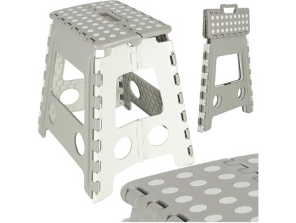 Protiskluzová skládací stolička 39cm (Barva Světle šedá)