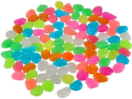 Svítící kameny 100ks (Barva Barevná)